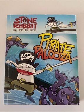 Stone Rabbit Pirate Palozza Soft Cover Kids Book, EUC